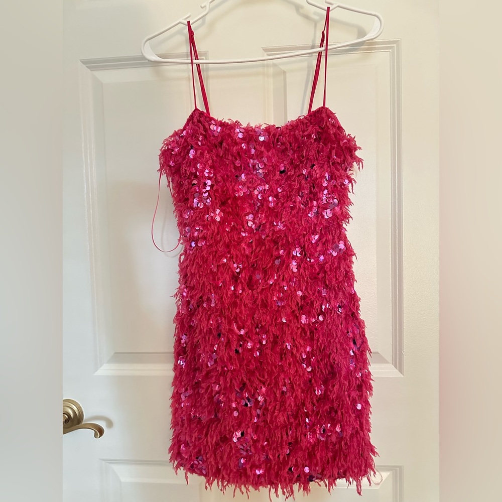 Urban Outfitters feather and sequins party dress